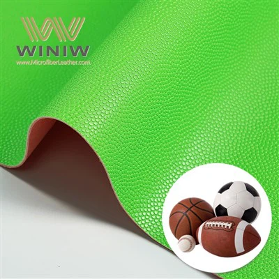Gratis prøve PU syntetisk skinn for produsent av fotballmateriale